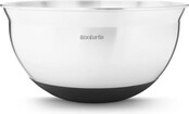Brabantia Profile Beslagkom met Antislip Bodem, 1,6 liter - Matt Steel
