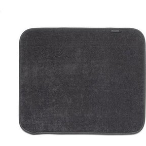 Tapis égouttoir à vaisselle en microfibre gris