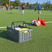 Sunware Boîte pliante carrée avec poignée 32L anthracite