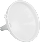 Entonnoir blanc en polypropylène Ø 8, 10, 16 cm