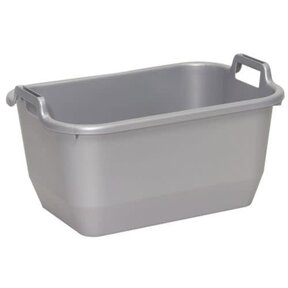 Laundry Basket Closed Rectangular Grey 65L