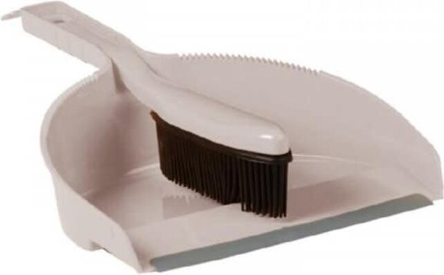 Plubo Style Hand Sweeper Rubber + Dustpan Grey