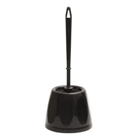 Toilet Brush With Holder Black