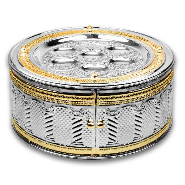 A&M Seder Bord - Kaarah 3 Tier Verzilverd & Goud Royal Palace Design