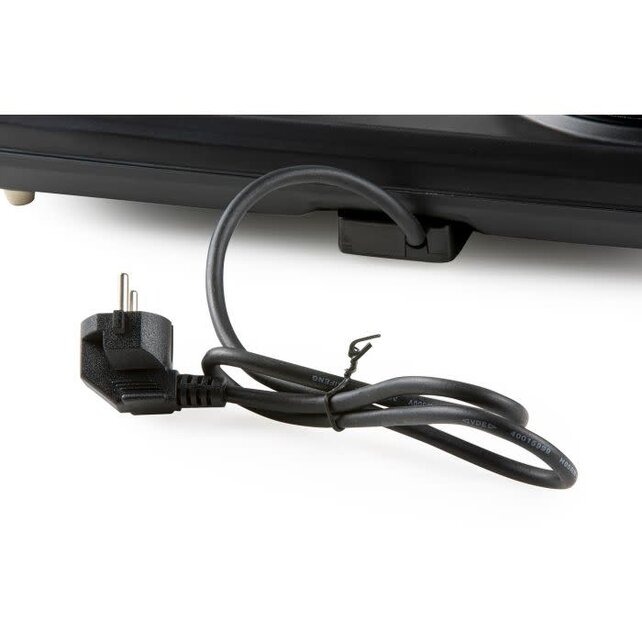 Domo Kookplaat 2 foyers noir 1000W+1500W