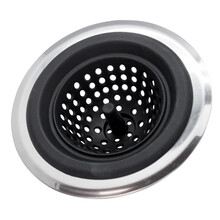 Crépine de vidange en silicone avec bouchon