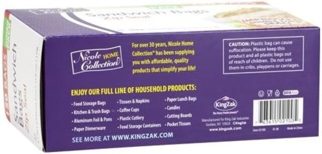 Plastic Ziplock Bags - Transparent, 150 Pcs