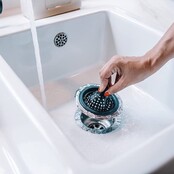 Zeefgootsteenfilter Silicone Met Stop