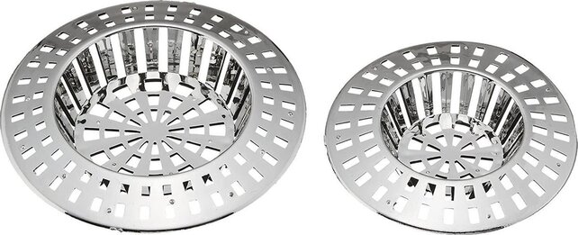 Wenko Crépine d'évier 6/7 cm Argent 2 Pièces