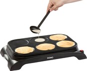 Domo Crêpière / Crêpière 6 crêpe(s) 1000 W Noir DO8709P