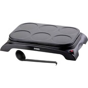 Domo Pfannkuchen / Crepe Maker 6 Crepe(s) 1000 W Schwarz DO8709P