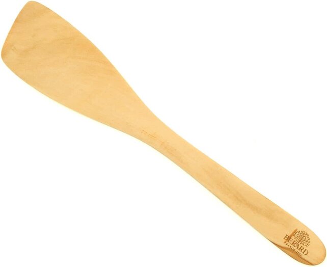 Berard Curved Spatula 30cm Contour Olive Wood