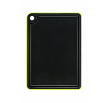 DaloPlast Cutting Board with Juice Channel in Polypropylene Black - Lime 25x35cm