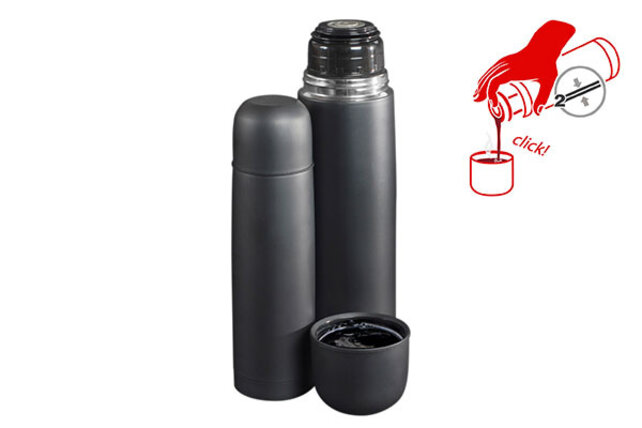Metaltex Thermos Isoleerfles 0.75L Mat Zwart