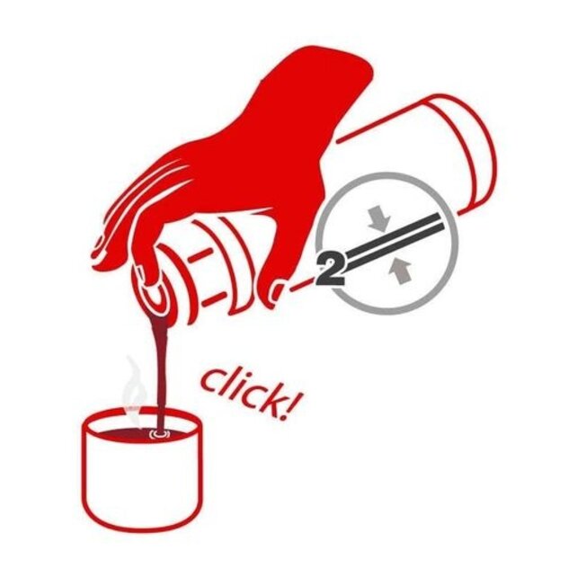 Metaltex Thermosflasche Universum 0.75L Mattschwarz