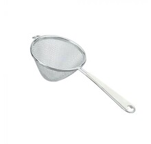 Passoire conique Metaltex avec poignée en plastique - Blanc argenté - Acier inoxydable