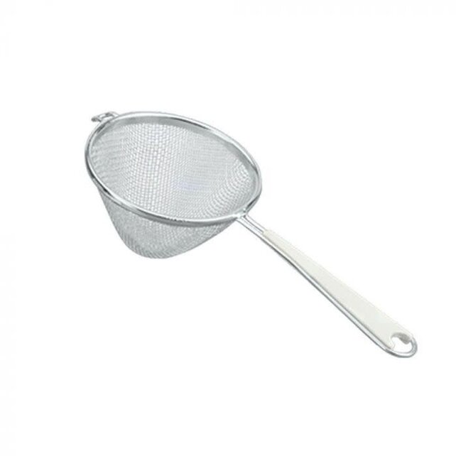 Metaltex Conical Strainer Plastic Handle - Silver White - Stainless Steel