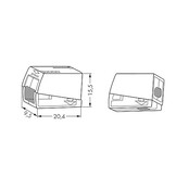 Wago Lichtaansluitklem, 2-draads Aansluiting