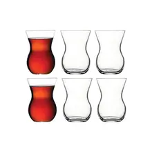 Theeglazen  - 6 stuks - 95 ml