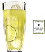 Pasabahce Diamond - Glaçage Longdrink - Set de 6 - 315 ml