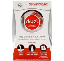 Kit de démarrage Dryel – Comprend 5 lingettes, un stylo détachant, un défroisseur