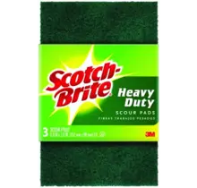 Scotch Brite Heavy Duty Scouring Pad, 3 Pack