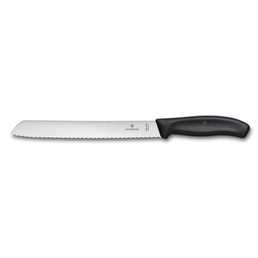 Swiss Classic Bread Knife 21cm Black