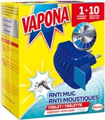 Vapona Dispositif anti-moustique + 10 comprimés