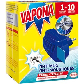 Dispositif anti-moustique + 10 comprimés