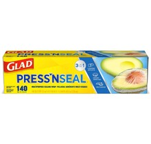 Glad® Press n Seal Lebensmittelfolie aus Kunststoff – 43.4 Meter