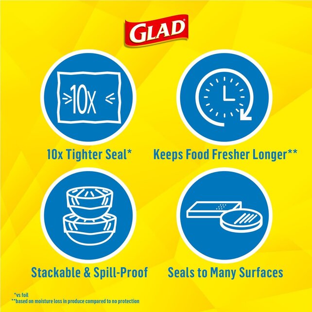 Glad® Press n Seal Plastic Food Wrap - 43.4 Meter