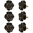 Brilliant Brilliant Napkin Ring Black rose set of 6