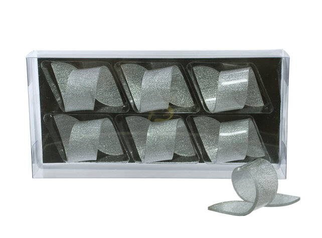 Brilliant Rond de serviette Acrylique Classic Silver