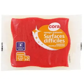 Cora Difficult Surfaces Sponge Red P2