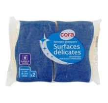 Cora Schuursponsjes voor delicate oppervlakken, 2 stuks