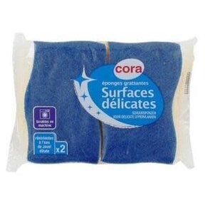 Cora Difficult Surfaces Sponge Blue P2
