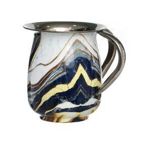 Paldinox S/S Wash Cup Brilliant Blue Marble Decal