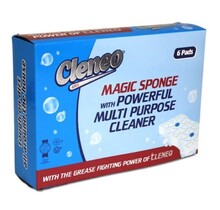 Magic Sponge With Powerful Multi Purpose Cleaner - 6 Pcs