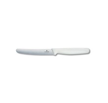 Victorinox Couteau de Cuisine Dentelé Bord Rond 10cm Blanc