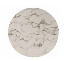 Brilliant round marble-effect placemat black and white – stylish table mat for any dining table