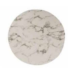 Brilliant Placemat Round Marble Black - White P6
