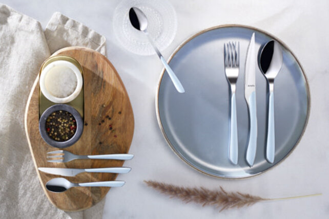 Eclat Mat - 26-piece 'All you need' cutlery set for 4 - Sky Blue