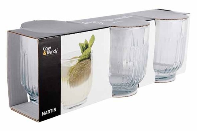 Cosy & Trendy Glass Tumbler - 33cl - Set of 3 - Martin
