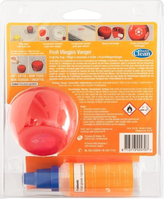 Dr Clean Piège à mouches à fruits  pendant 40 jours