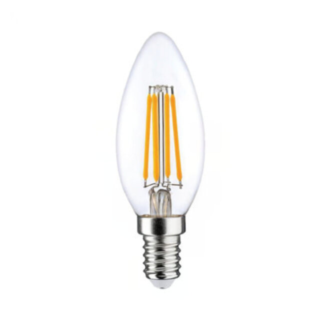 Noxion Lucent LED E14 Candle Filament Clear 4.5W 470lm 2700K