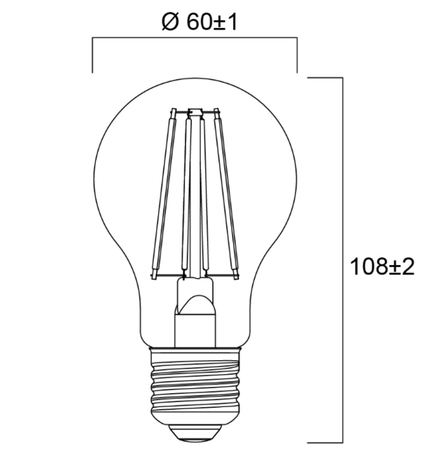 Sylvania Led Bol E27 6W 640lm 2700K