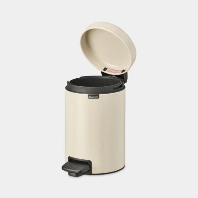 Brabantia NewIcon Pedal Bin, 3L Soft Beige