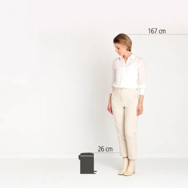 Brabantia NewIcon Pedal Bin, 3L Soft Beige