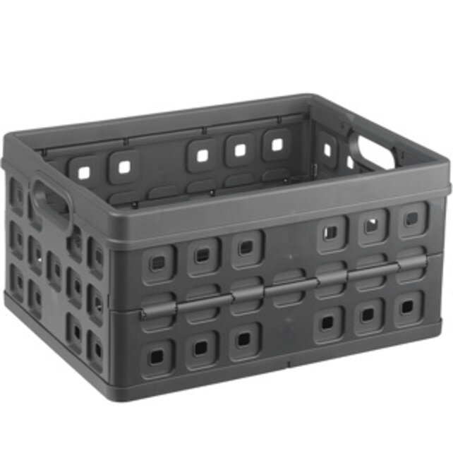 SUNWARE Square folding box 32L anthracite