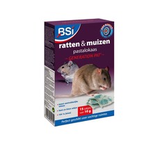 BSI Muizen & Rattengif Pastalokaas – 15x10g Gebruiksklaar Lokaas met Snelle Werking – 1 Inname Dodelijk